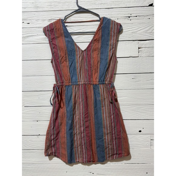 Universal Thread Dresses & Skirts - Universal Thread Mini Dress Womens XS Multi Color Striped V-Neck Good Condition